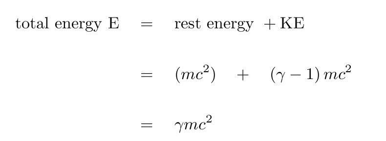 What is the formula for kinetic energy?