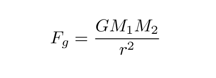 gravity formula