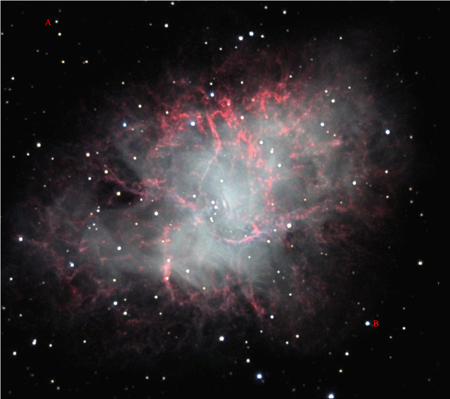 crab nebula explosion