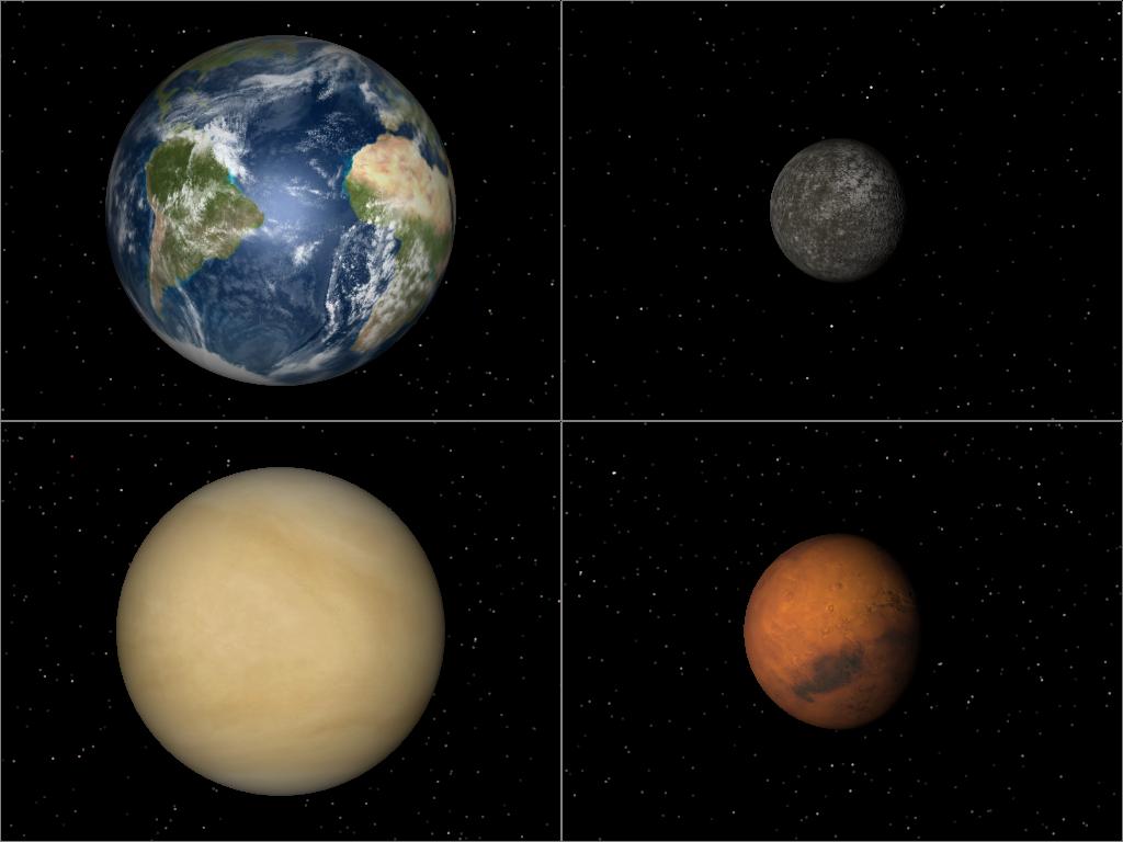 solar system terrestrial bodies