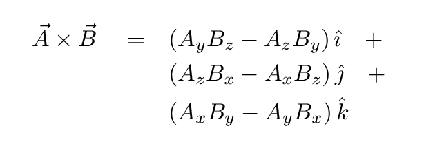 vector cross product