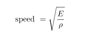 speed of sound equation